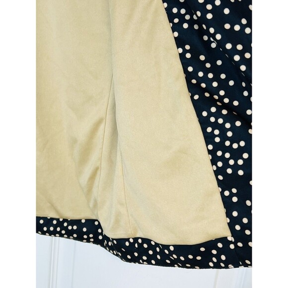 Eyeshadow Womens Black Beige Nude Polka Dotted Blazer/Jacket Size Small - Picture 4 of 8